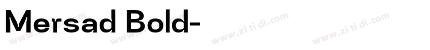Mersad Bold字体转换